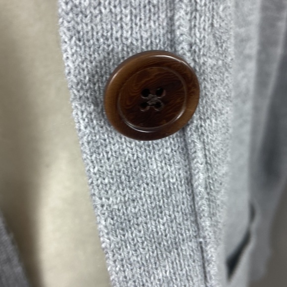 J. Crew Gray Button Up Long Cardigan Small - Picture 4 of 8